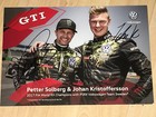 Petter Solberg & Kristoffersson VW Rallycross WM 2017 Signed AK Card Karte *TOP*