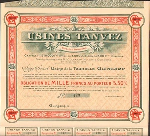 DECO => USINES TANVEZ (GUINGAMP COTE d'ARMOR 22) (H) - Foto 1 di 1