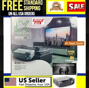 LX Smart Projector WX50 Ultra HD 8K 3D HDMI Projector - Picture 1 of 11
