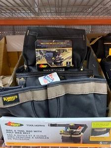 Kuny's CANADA 5-Pocket Framers Nail & Tool Bag with Poly Web Belt - Picture 1 of 8