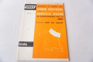 1976 SNCF Nord French Francais Railway Train Timetable Indicateur - Picture 1 of 6