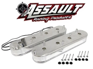 Chevy LS1 LS6 Fabricated Polished Aluminum Valve Covers w/ Coil Mounts LS2 LS7 - Picture 1 of 3