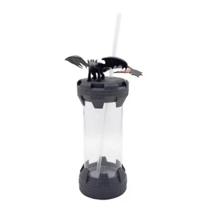 Cómo entrenar a tu dragón 2025 Tower botella taza y topper sin dientes cine Tailandia - Imagen 1 de 9