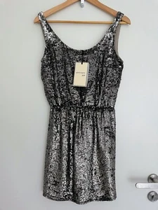 PORTMANS silver sequin mini party dress - BNWT - RRP $199 - Picture 1 of 4