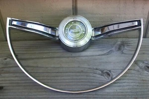 Vintage Original 1965 65 Ford Fairlane 500 Horn Ring with Button OEM C50A-13A800 - Picture 1 of 8