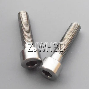 2pcs M8 M9 Ti tanium 1mm Pitch Fine Thread Screw Bolt Allen Hex Socket Cap Head - Picture 1 of 18