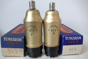 1 x NOS AF3, AF 3, TUNGSRAM, OWN BOX, GOLDEN TUBE - Bild 1 von 2