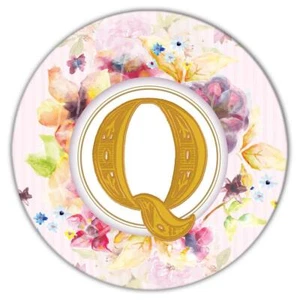 Geschenk Untersetzer: Monogramm Buchstabe Q Name Initiale Alphabet ABC - Bild 1 von 10