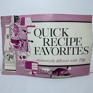 7up Quick recipe favorites booklet 1963 - Picture 1 of 4