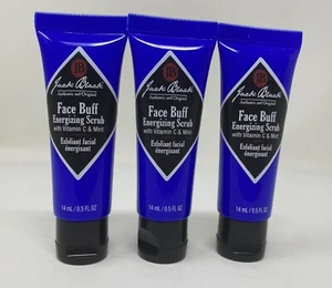 3 x Jack Black Face Buff Energizing Scrub Travel size 0.5 oz/ 14ml Sealed - Picture 1 of 1