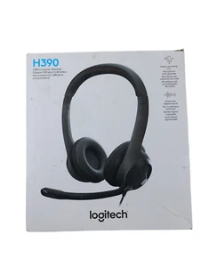 Logitech H390 Wired Headset for PC/Laptop Stereo Headphones with Noise Canceling - Picture 1 of 5