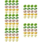  100 Pcs Fruit Hair Clips for Women Shape Hairpin Miss Girl Personality