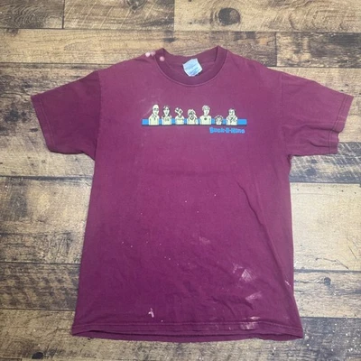 Buck O Nine Band T Shirt Mens Medium Maroon Punk Ska Band  Heavyweight - Image 1 of 4