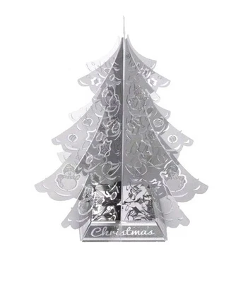 Quebra-cabeça de metal 3D árvore de Natal arte de metal 2 X 2 X 3 polegadas novo em folha - Imagem 1 de 4