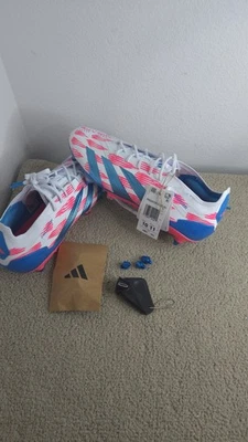 NWT Adidas Predator Elite SG Reemergence Men 10 Women 11 Blue Pink Cleats IF6325 - Image 1 of 4