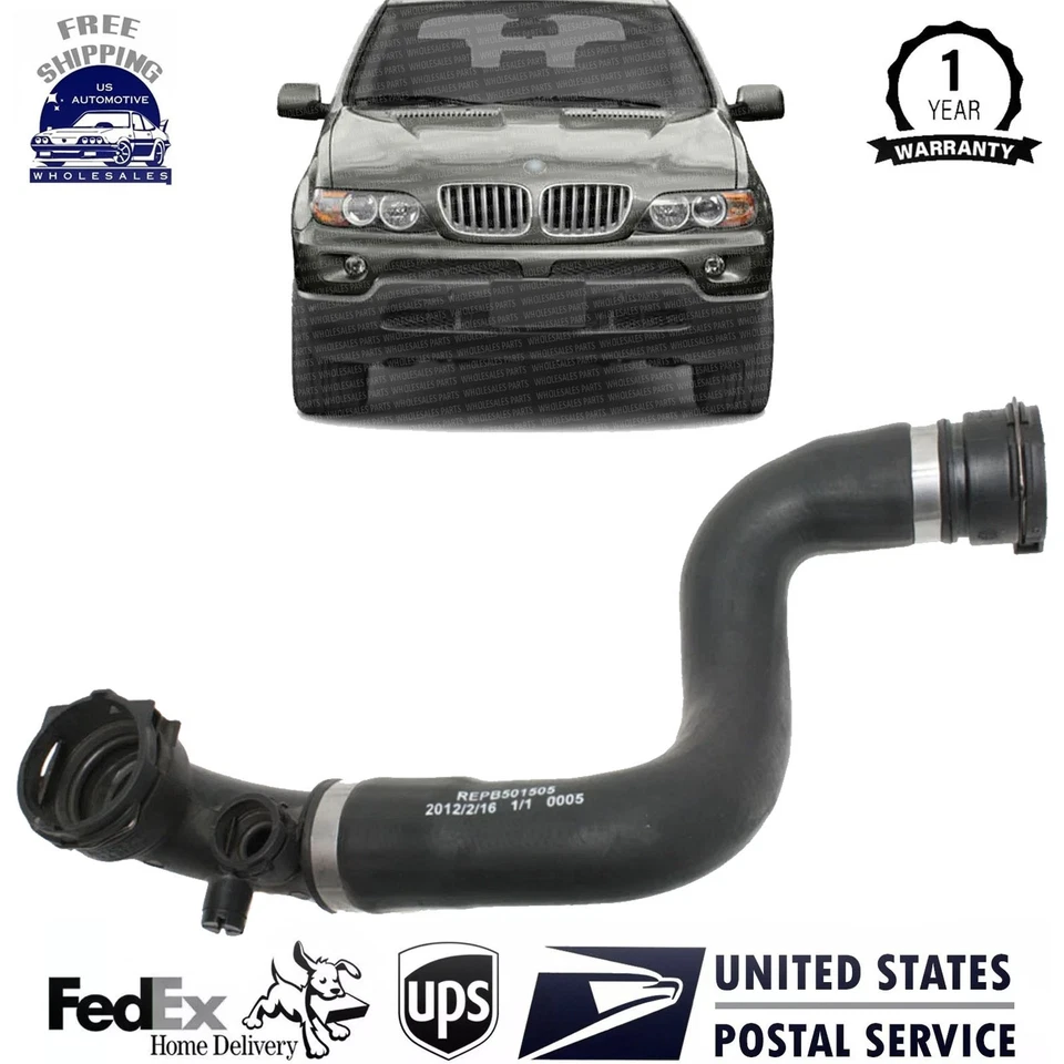 Manguera de radiador superior nueva 2001-2006 BMW E53 X5 Series 11537500733 Foto 1 de 4