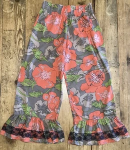 MATILDA JANE Sz 10 Girls VANDER RUFFLES PANTS Poppy Floral Lace You & Me - Picture 1 of 7