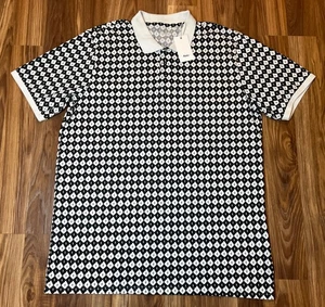 Katin Poloshirt Herren XXL schwarz weiß kariert Freizeit neu mit Etikett $ 59 - Bild 1 von 10