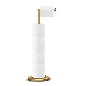 Toilet Paper Holder Stand, Bathroom Free Standing Toilet Paper Holder with Re... - Picture 1 of 7