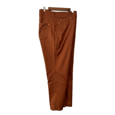 IMAN Women's 24WP Rust Colored Dressy Casual Stretch Soft Comfy Skinny Fit Pants - Image 1 of 4
