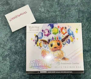 Pokemon Center Excl Elite Trainer Box Scarlet Violet Prismatic Evolutions ETB - Picture 1 of 11
