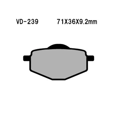 Полуметаллические тормозные колодки Vesrah [задние] Yamaha YZ125 (1988) - Изображение 1 из 2