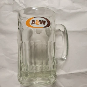 A & W Root Beer Soda Becher 6" hoch schweres Glas Vintage A und W - Bild 1 von 13