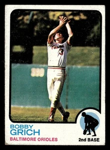 1973 Topps Bobby Grich #418 VG Baltimore Orioles - Picture 1 of 2