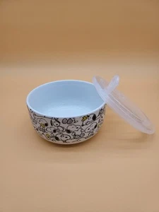 Peanuts New Snoopy & Woodstock Ceramic Bowl With Pressure Lid Food Storage - Picture 1 of 12