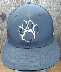 The Game Paw Print Black Baseball Hat Cap Youth Size XS Jersey Mesh Canvas Kids - Picture 1 of 10
