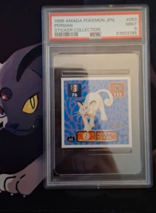 ✨ POP 1, none higher ✨ PSA 9 MINT Persian Amada Sticker Collection - Pokémon - Picture 1 of 2
