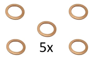 5 piezas anillo de sellado de cobre junta anillo de sellado cobre 13x18x1,5 mm DIN 7603 forma A - Imagen 1 de 1
