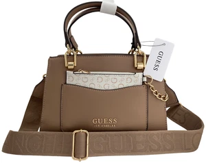 GUESS ESPOIR LOGO SATCHEL & CROSSBODY BAG HANDBAG Black • AUTHENTIC New BNWT - Picture 1 of 22