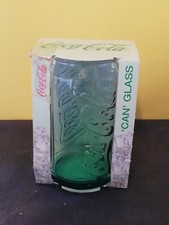 2008 MCDONALD'S GREEN CAN GLASS COCA COLA COKE COLLECTION COKE CAN GLASSES 