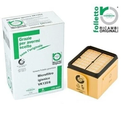 FILTRO MOTORE HEPA ORIGINALE VORWERK FOLLETTO KOBOLD VK 135 136 NUOVO 44093