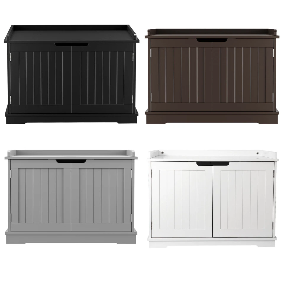 Деревянный кошачий лоток шкаф скрытый лоток мебель многоцветный - Изображение 1 из 1