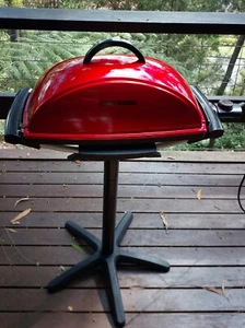 George Foreman 12-Serving Indoor/Outdoor Rectangular Electric Grill, Red, GFO... - Picture 1 of 5