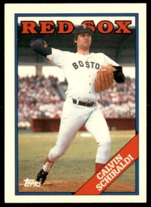 1988 Topps TIFFANY Calvin Schiraldi 2 Boston Red Sox #599 - Picture 1 of 2