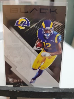 Van Jefferson Rookie Silver 54/75 2020 Panini Black Football - Image 1 of 2