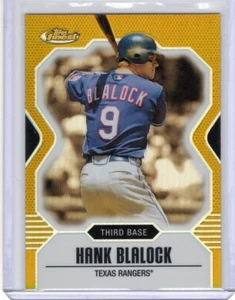 2007 Topps Finest Gold Refractor #117 Hank Blalock 3/50 - Picture 1 of 2