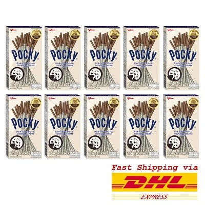 10 x Galletas Glico Pocky y Sabor Crema Galleta Japonesa Palo Nueva Fomula 45g Foto 1 de 4