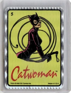 1992 DC Comics Catwoman Sticker Foil Rare Vintage Card Prism Batman Series - Picture 1 of 2