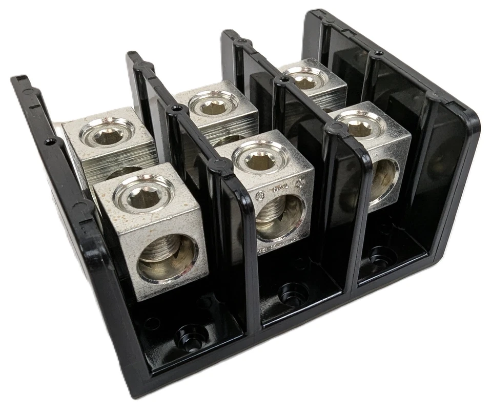 Marathon 1433126 Power Terminal Block with Barriers 3 Position 600V 310A NEW - Image 1 of 4