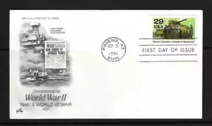 USA SC # 2559e America Becomes " Arsenal Of Democracy " FDC . Artcraft Cachet - Picture 1 of 1