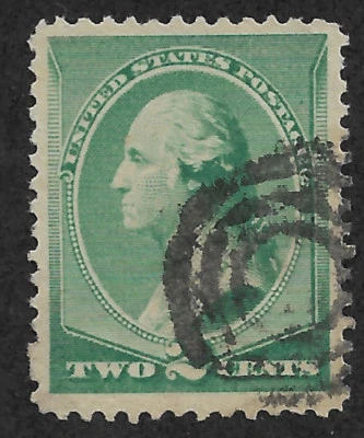 US # 213 (1887) 2c - Used VF/XF - George Washington  - Image 1 of 2