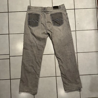Pantalones de mezclilla holgados LRG Lifted Research Group para hombre 40 grises pierna recta Y2K adulto Foto 1 de 4