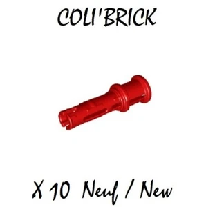 Lego 32054 - 10x Brique / Technic, Pin 3L friction ridges - Rouge / Red - NEUF - Imagen 1 de 1