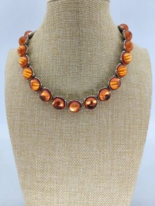 COLLIER SONIA RYKIEL ARGENTE ET PIERRES COULEUR MIEL - Imagen 1 de 3