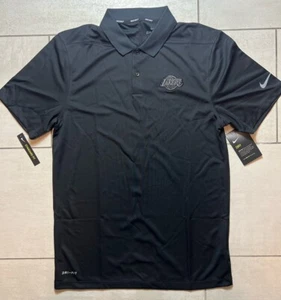 Nike NBA Los Angeles Lakers Team Issued Golf schwarz Polo Größe Small - Bild 1 von 4