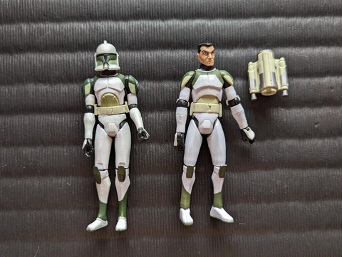 Star Wars Clone Wars Bantha Squad Lot of 2 Anti Hailfire Droid Jet Trooper Cover